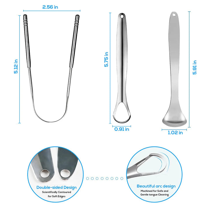ClaryTongue – Gratte-Langue en Acier Inoxydable