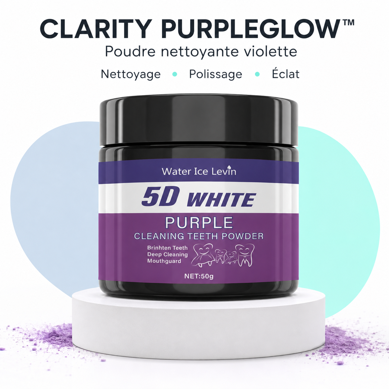 VioletClean – Poudre Nettoyante Dentaire Violette