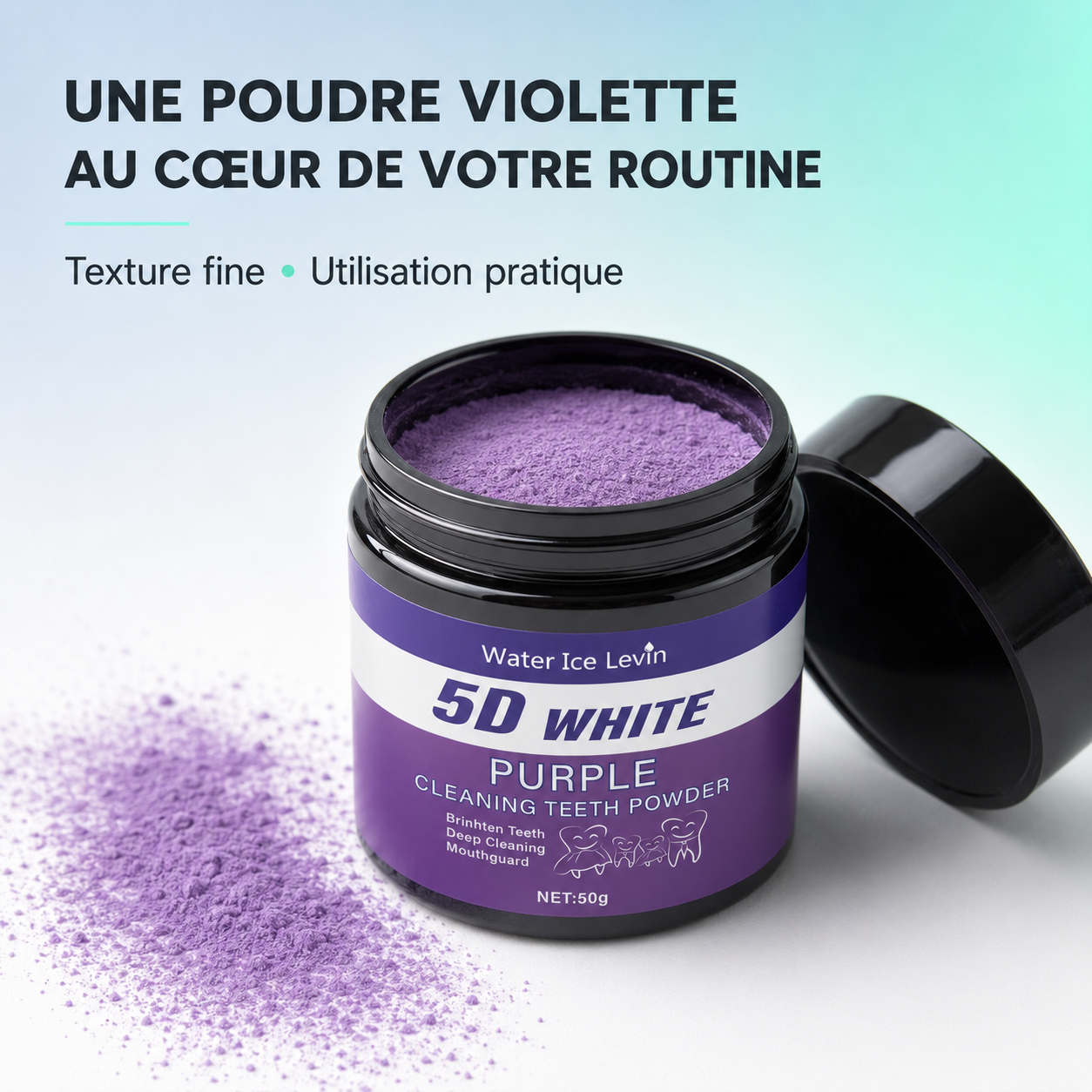 VioletClean – Poudre Nettoyante Dentaire Violette