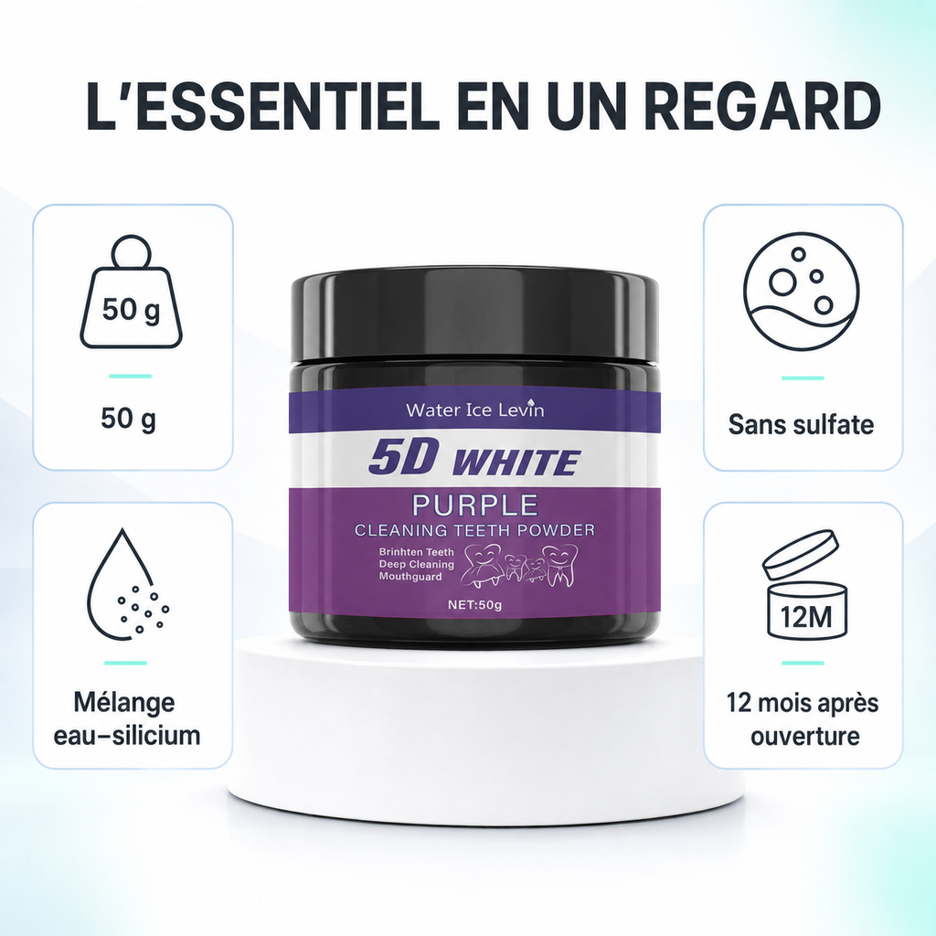 VioletClean – Poudre Nettoyante Dentaire Violette