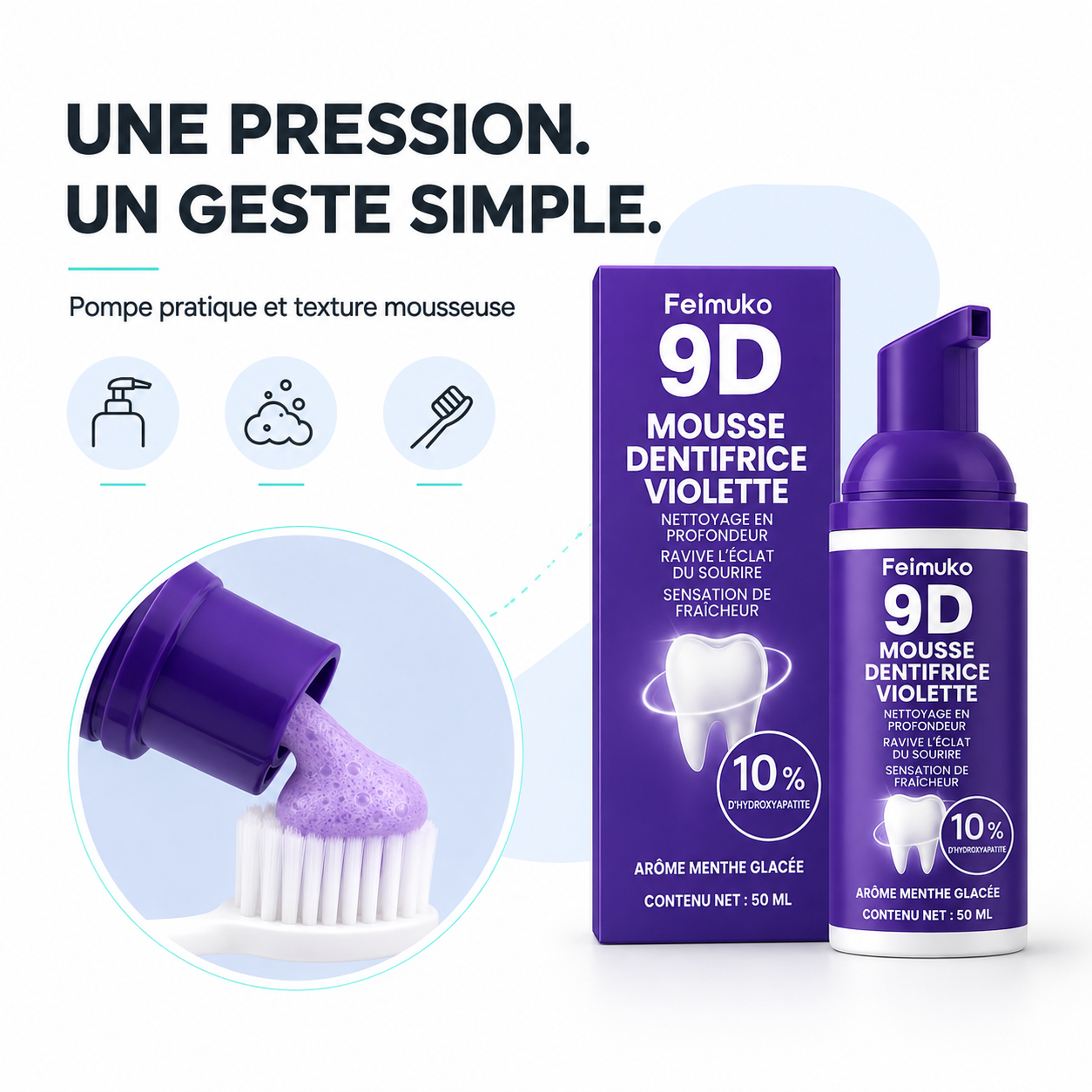 SnowViolet 9D – Blanchiment Dentaire Avancé