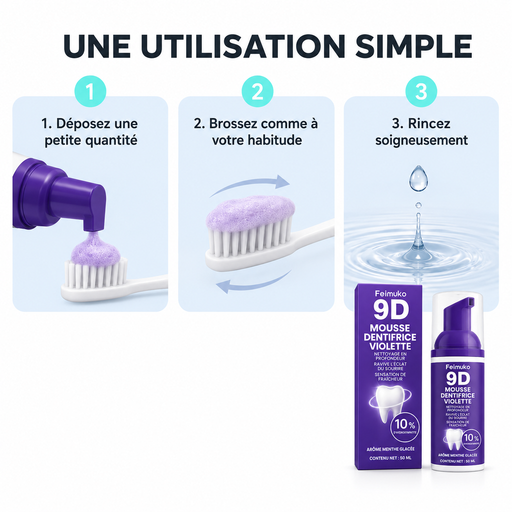 SnowViolet 9D – Blanchiment Dentaire Avancé