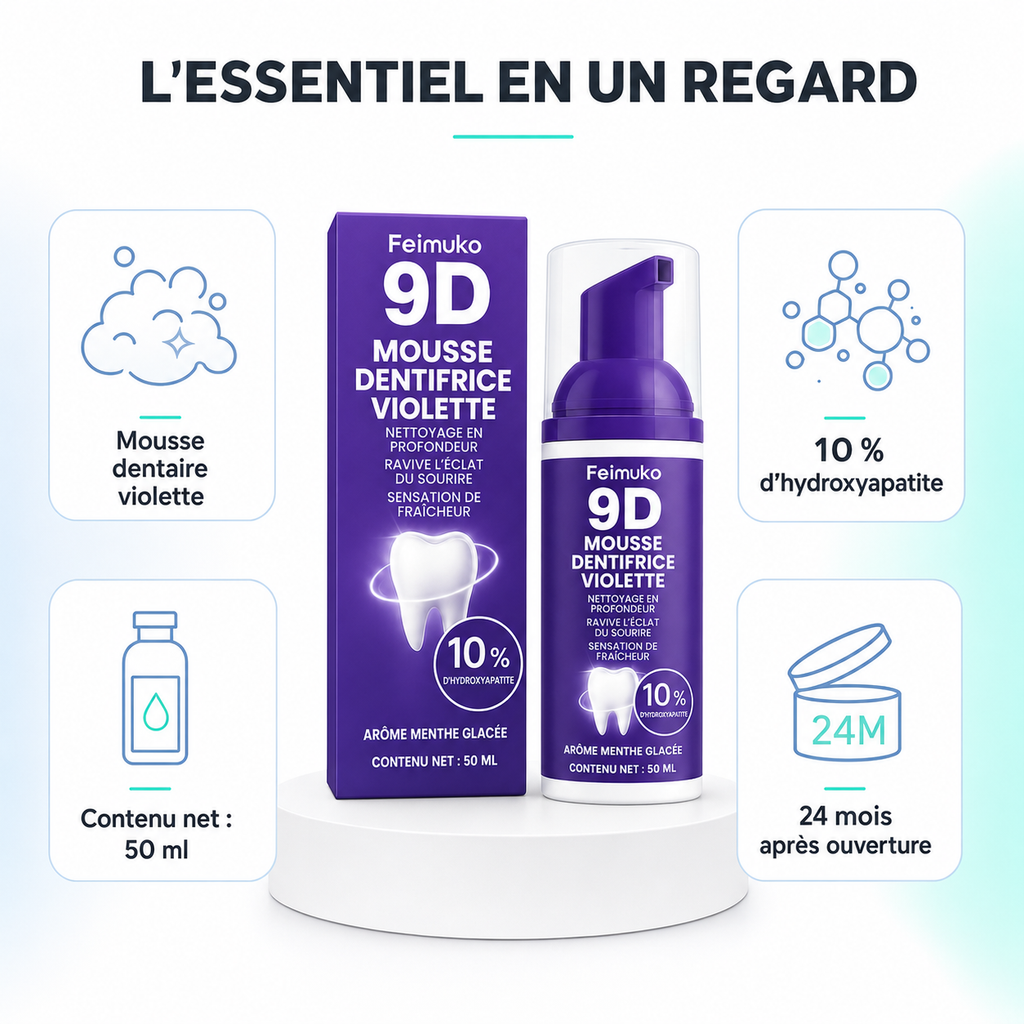 SnowViolet 9D – Blanchiment Dentaire Avancé
