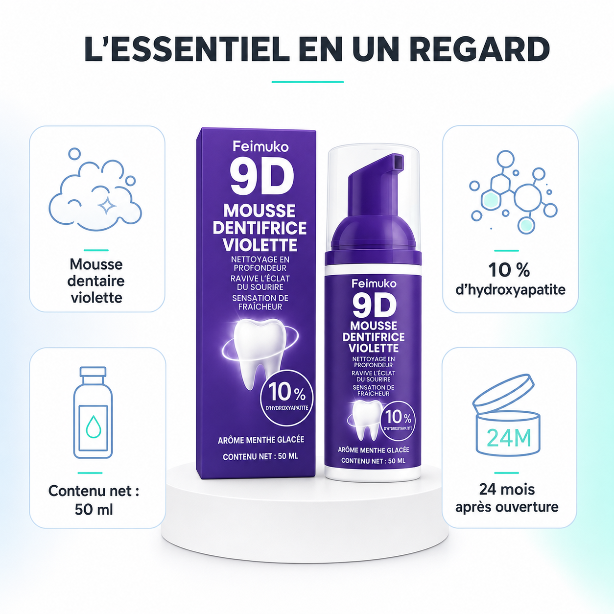 SnowViolet 9D – Blanchiment Dentaire Avancé