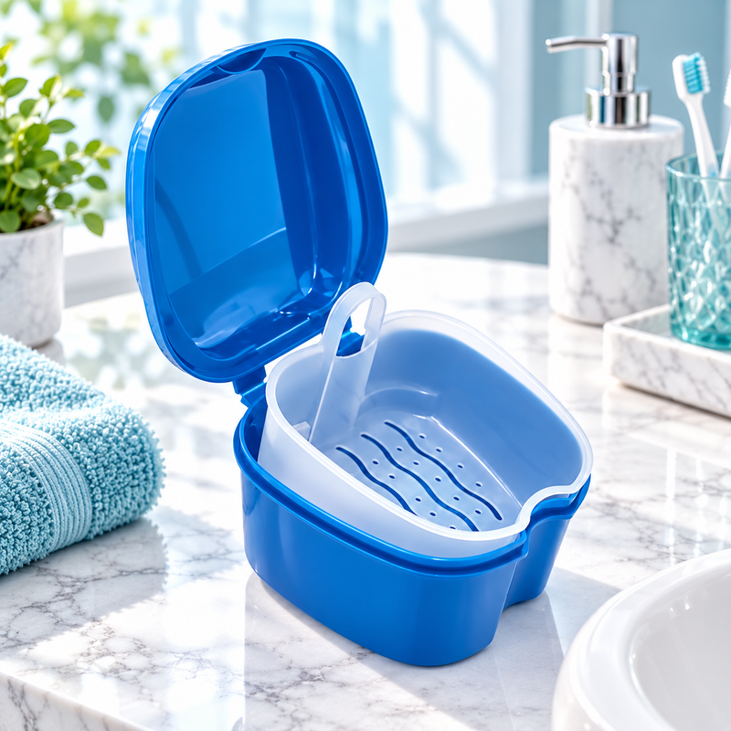ClaryBath – Boîte de Nettoyage pour Prothèses avec Panier