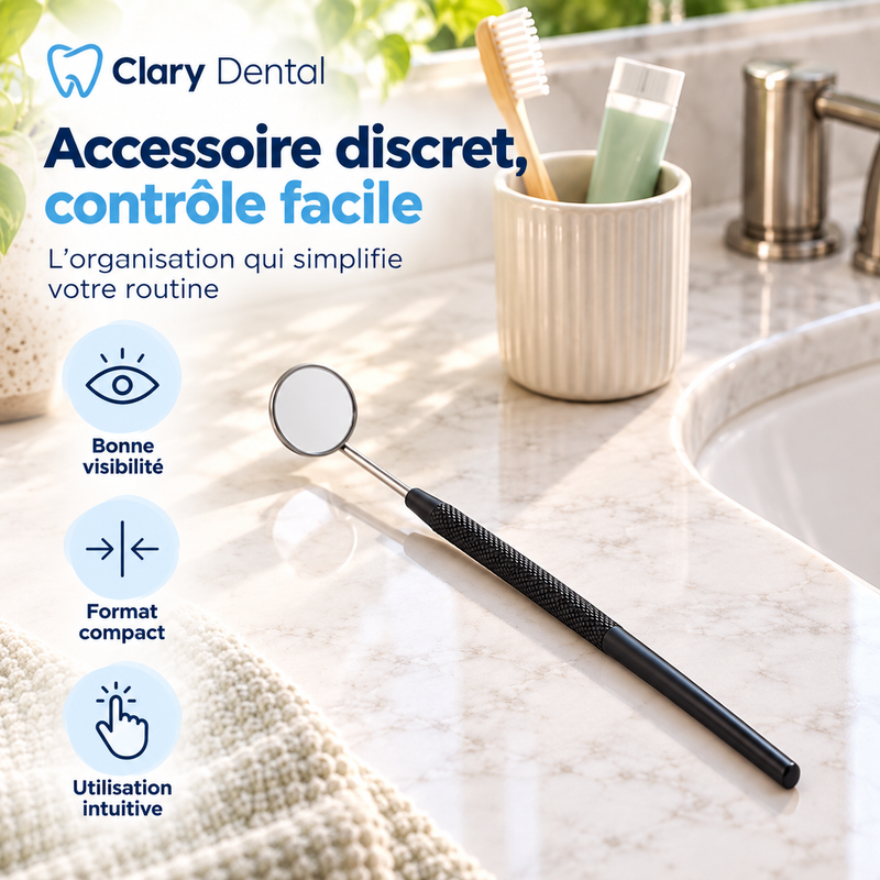 ClaryMirror – Miroir Buccal d’Inspection