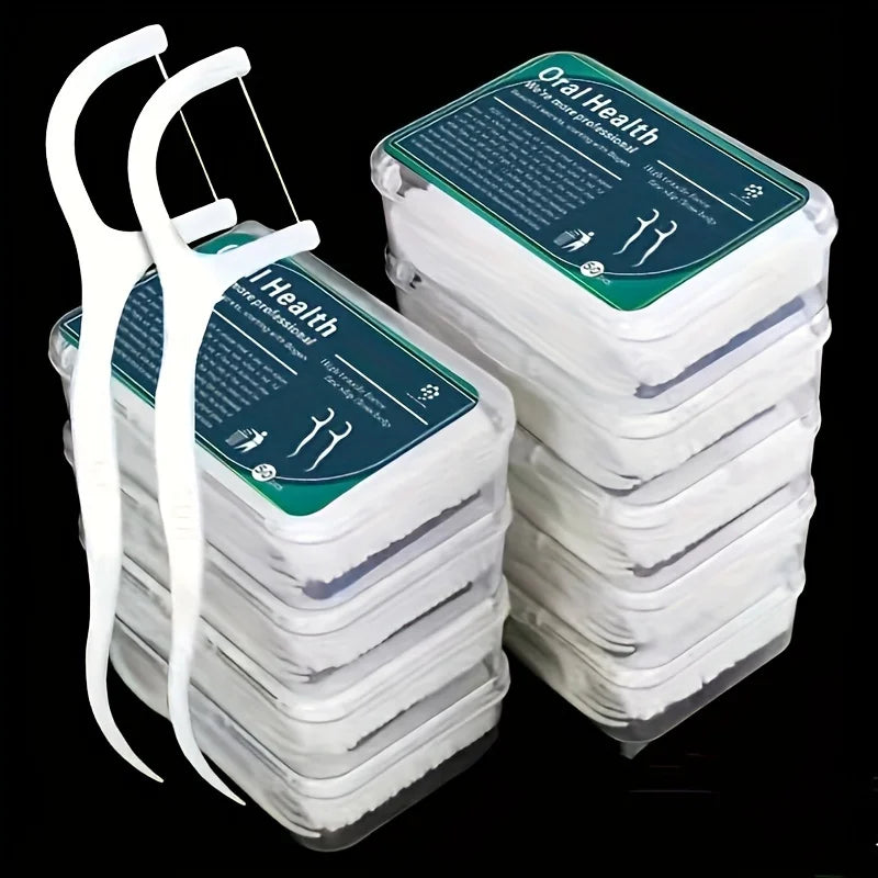 SilkFloss 50 – Fil Dentaire Jetable Portable 50 Pièces