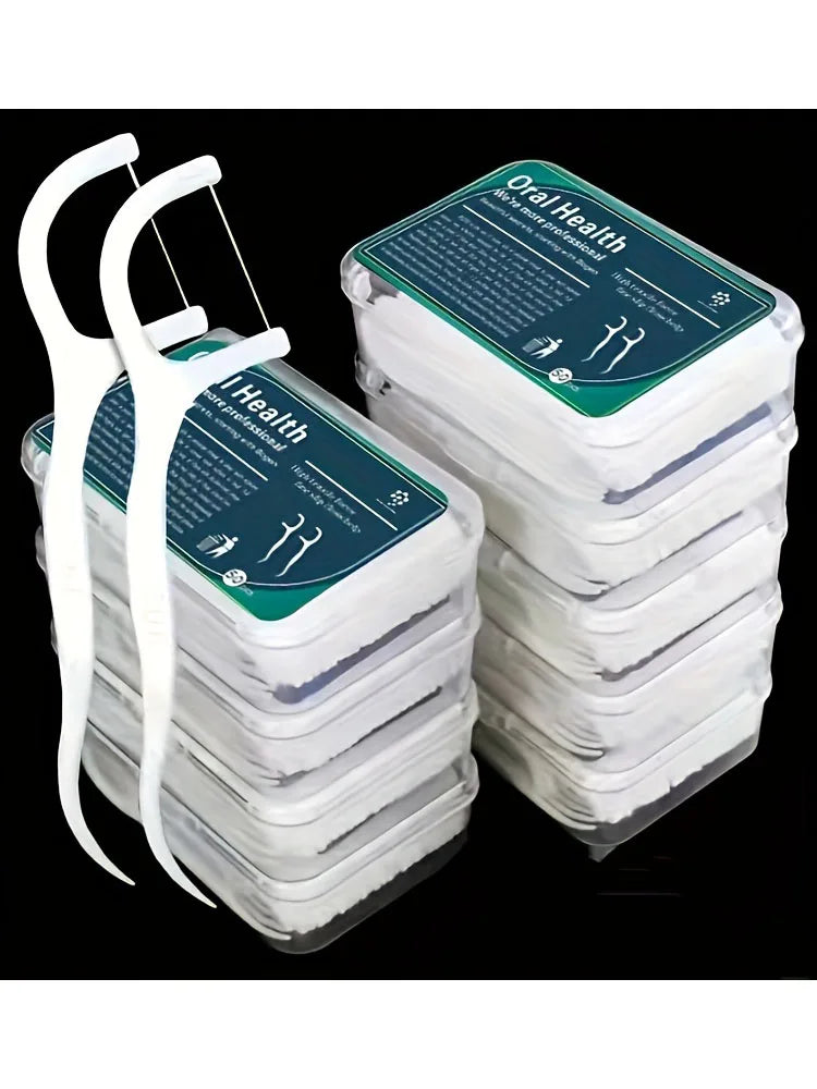 SilkFloss 50 – Fil Dentaire Jetable Portable 50 Pièces