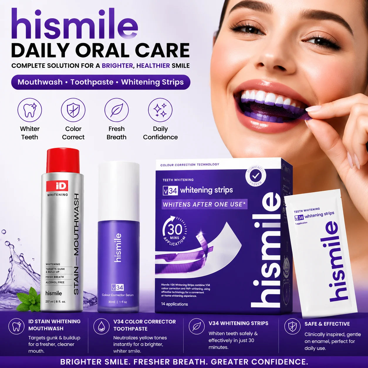 HismileKit – Kit Complet Soins Bucco-Dentaires Hismile