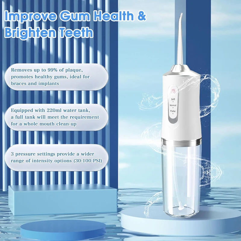 SonicJet 220 – Irrigateur Dentaire Sonique Portable 220ml