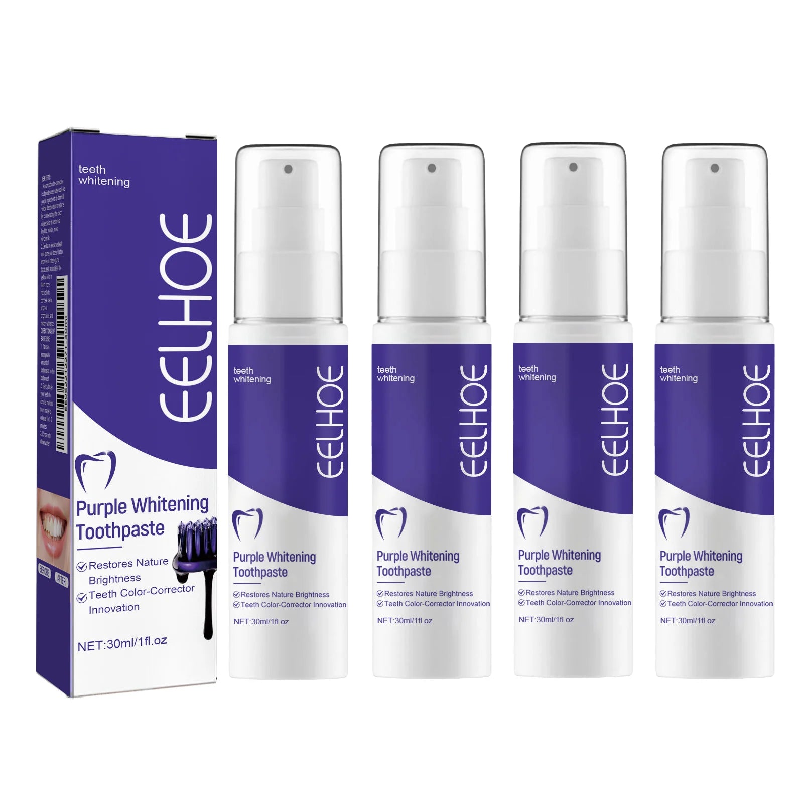 BrightV34 – Dentifrice Blanchissant Instantané