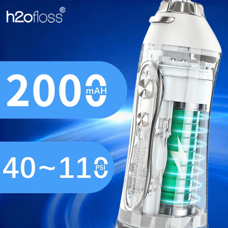 H2oFloss Pro – Hydropulseur 300ml 140PSI 5 Modes USB
