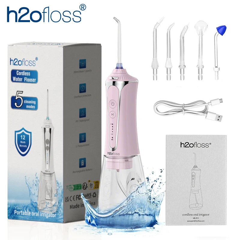 H2oFloss 2-en-1 – Irrigateur Portable Dentaire & Nasal