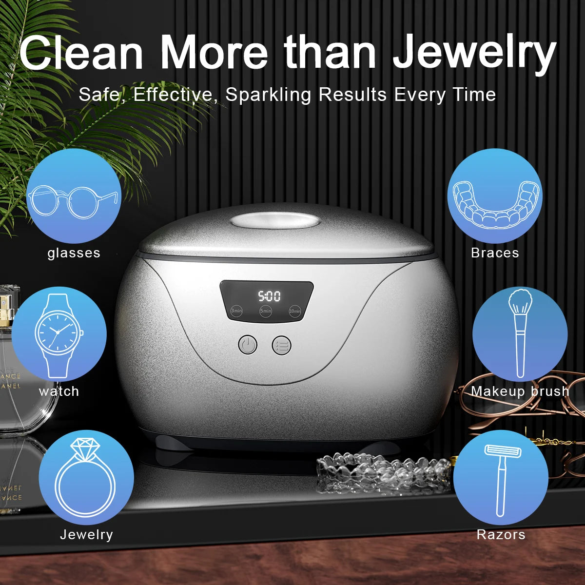 DentureClean USB – Nettoyeur Prothèses Dentaires Rechargeable 3 Modes