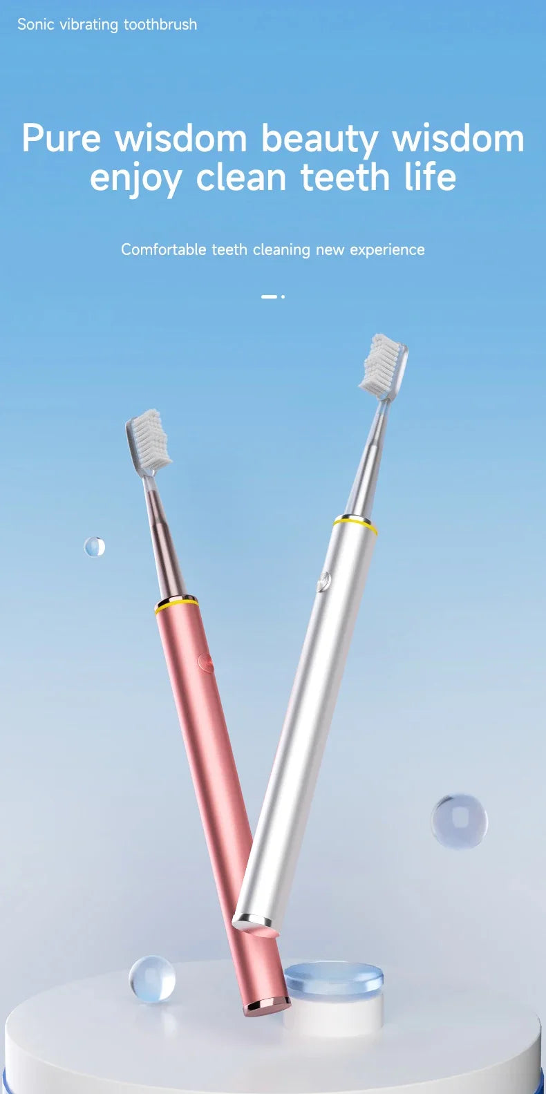 FemBrush Pure – Brosse À Dents Électrique Fine Pour Femmes