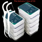 SilkFloss 50 – Fil Dentaire Jetable Portable 50 Pièces