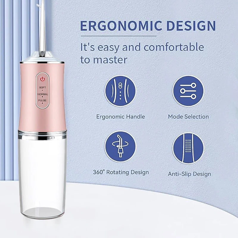 AquaFlow 200 – Irrigateur Dentaire USB Portable 200ml