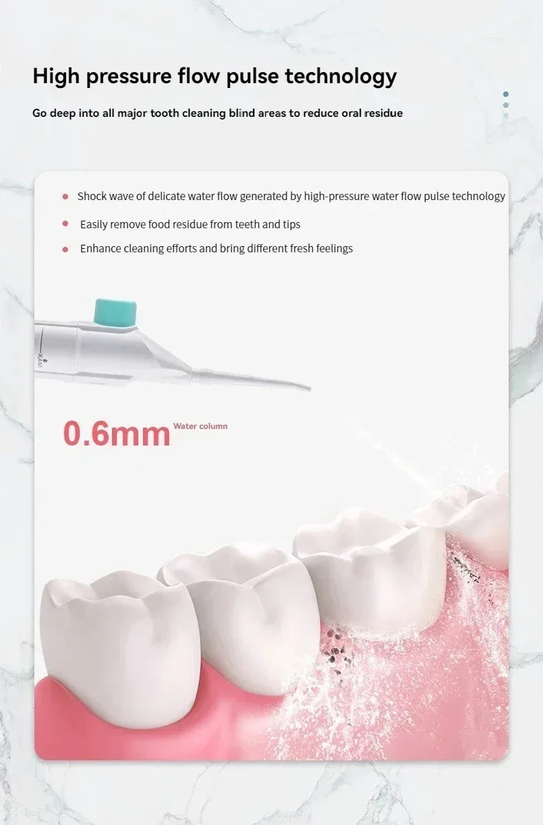 MiniJet Cure-dent – Irrigateur Haute Pression Style Cure-Dent