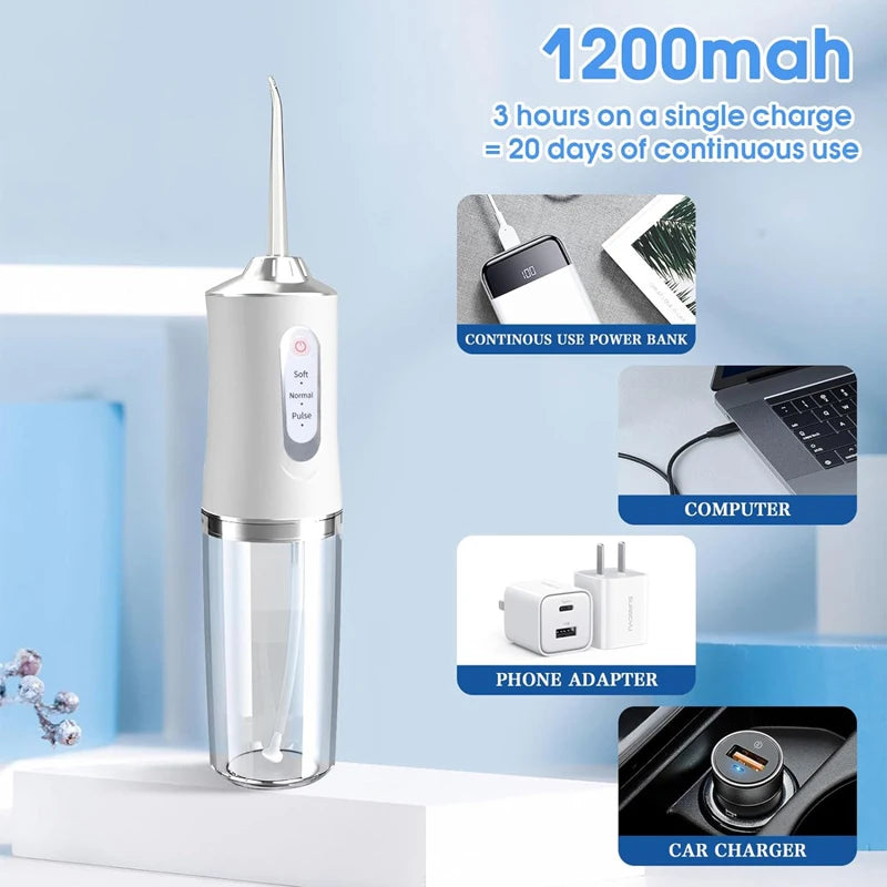 SonicJet 220 – Irrigateur Dentaire Sonique Portable 220ml