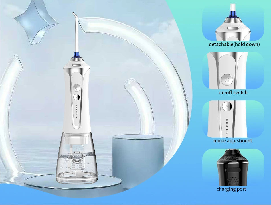 H2oFloss 2-en-1 – Irrigateur Portable Dentaire & Nasal