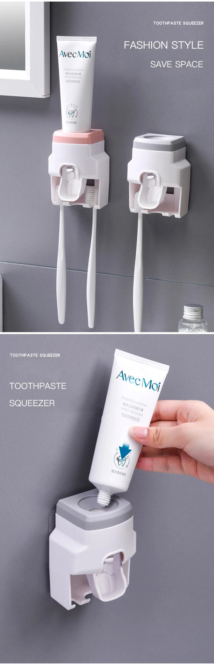 ClaryPress – Distributeur Mural de Dentifrice