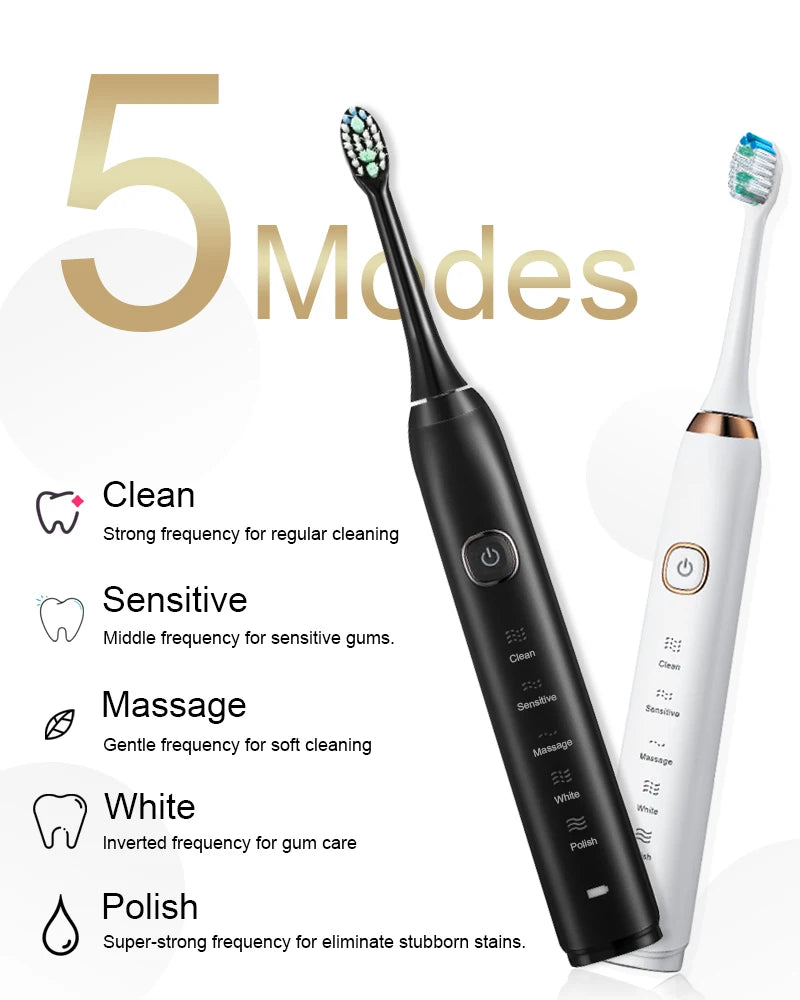 SarmoSmile S100 – Brosse À Dents Sonique Ultrasonique Blanchissante