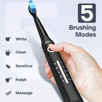 SeagoBrush USB – Brosse À Dents Électrique Rechargeable + 10 Têtes