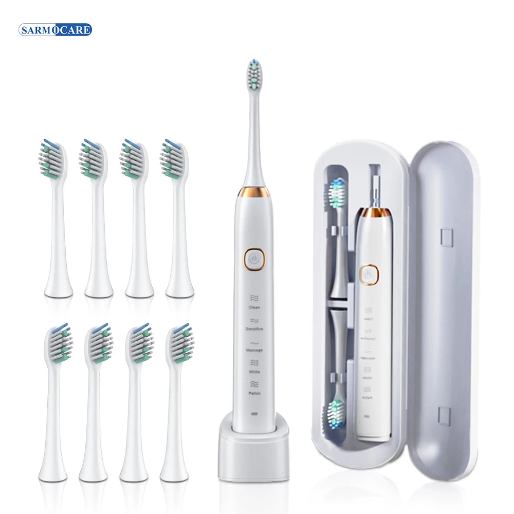 SarmoSmile S100 – Brosse À Dents Sonique Ultrasonique Blanchissante