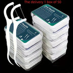 SilkFloss 50 – Fil Dentaire Jetable Portable 50 Pièces