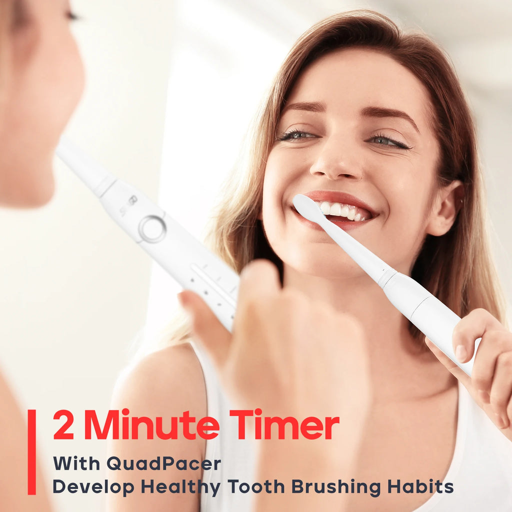 SeagoBrush USB – Brosse À Dents Électrique Rechargeable + 10 Têtes