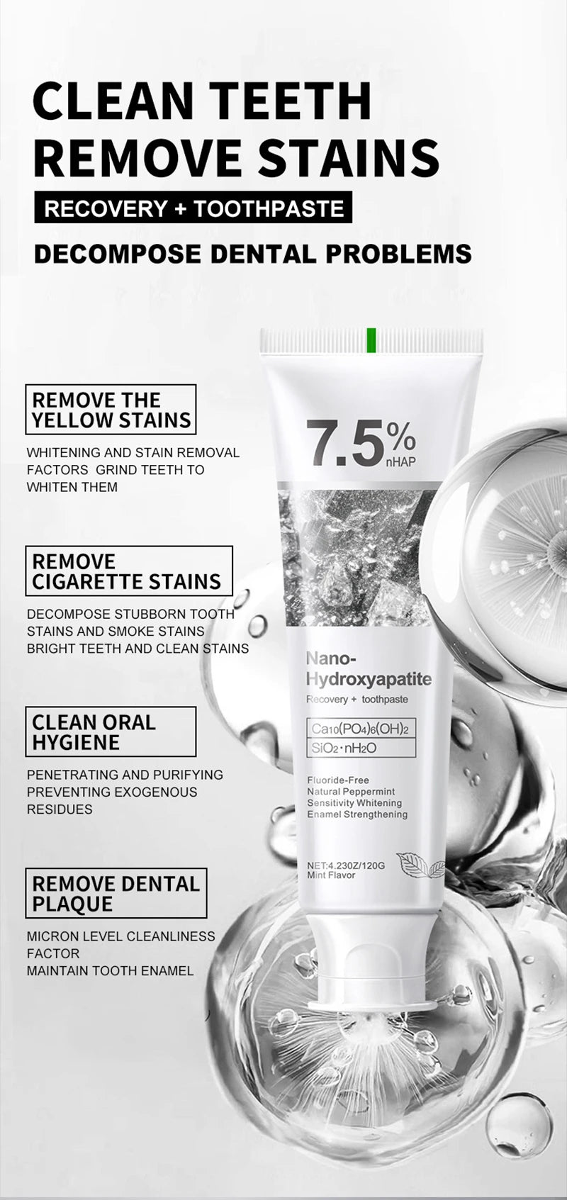 ProBioWhite – Dentifrice Probiotique Hydroxyapatite
