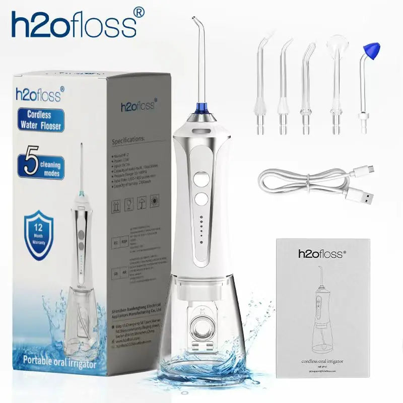 H2oFloss 2-en-1 – Irrigateur Portable Dentaire & Nasal