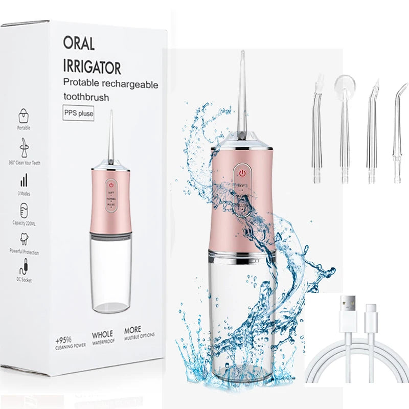 AquaFlow 200 – Irrigateur Dentaire USB Portable 200ml