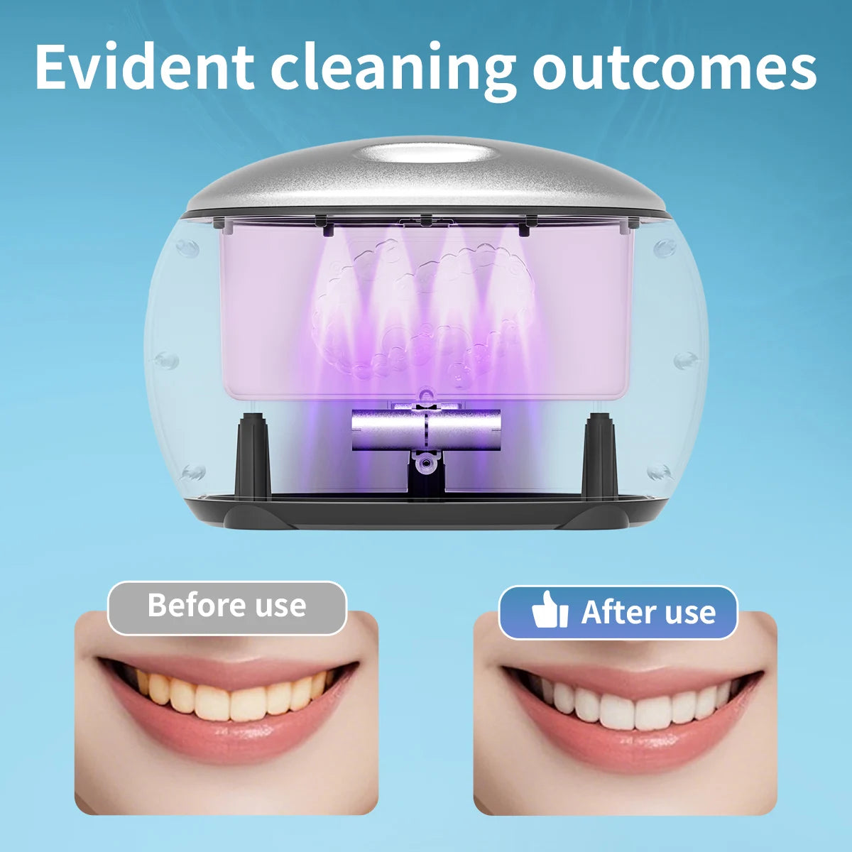 DentureClean USB – Nettoyeur Prothèses Dentaires Rechargeable 3 Modes